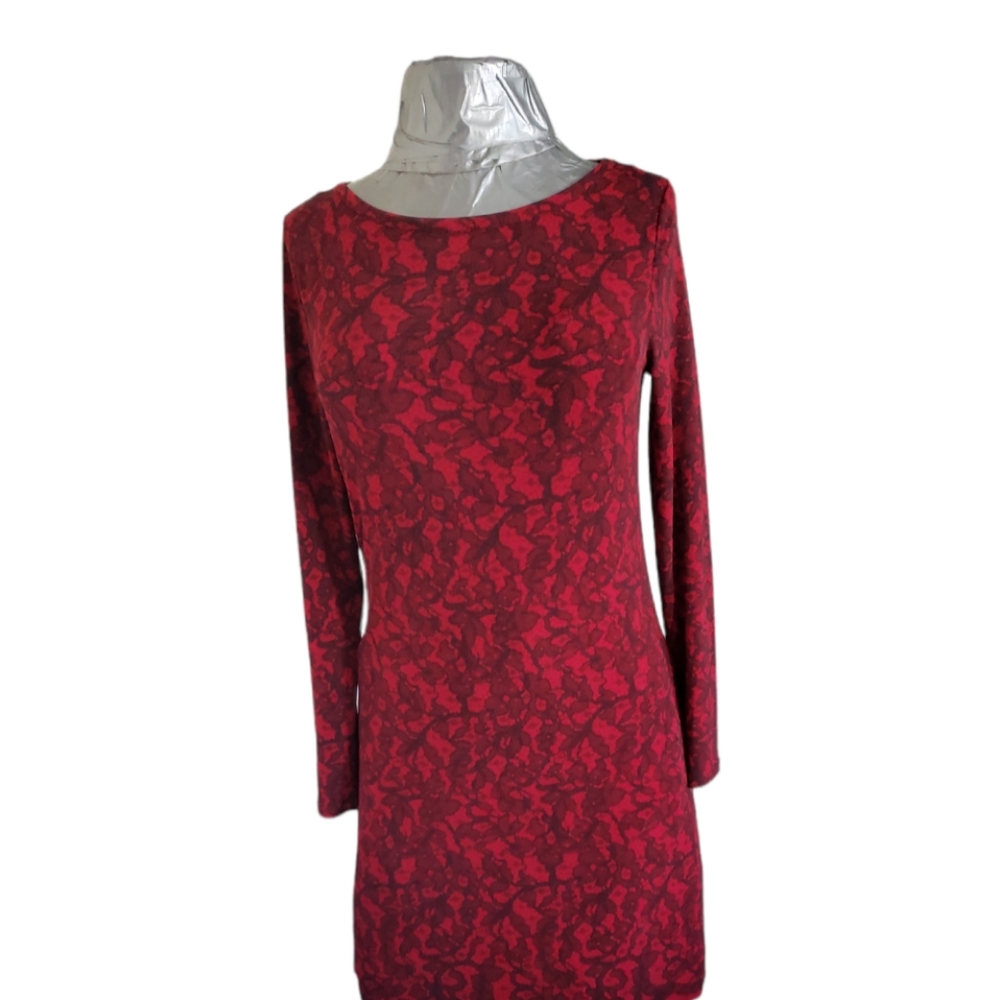 Michael Kors Sz M Lace printed shirt dress